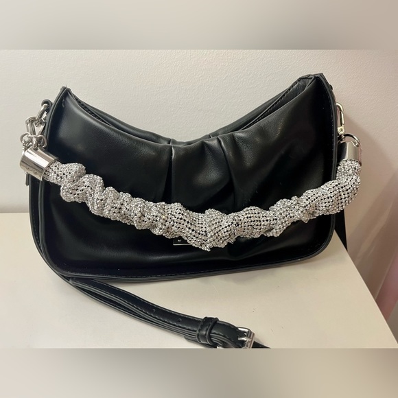 ALDO - sparkly rhinestone strap shoulder bag with extra strap - Picture 2 of 5